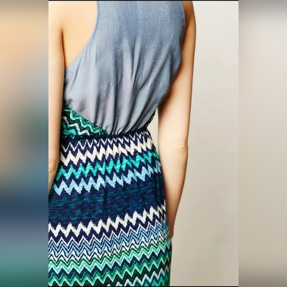 The Addison Story Women's Size XS The Green Juxtapose Striped Maxi Dress NO BELT - Picture 5 of 6